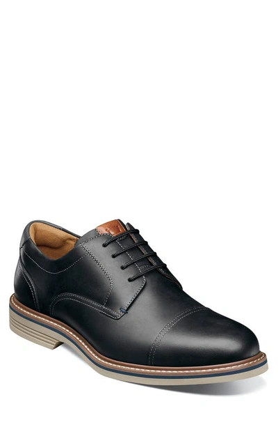 Florsheim Norwalk Cap Toe Derby In Black Ch