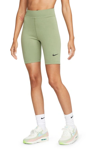 Nike Women's  Sportswear Classic High-waisted 8" Biker Shorts In Green