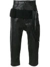 RICK OWENS RICK OWENS CARGO CROPPED TROUSERS - BLACK,RR17F8304BKPEV12220731