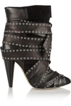 ISABEL MARANT Aleen Belted Leather And Suede Ankle Boots