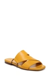 Vince Dylan Slide Sandal In Papaya Yellow