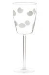 Vietri Drop Wine Glass In White