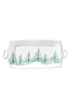 Vietri Lastra Holiday Rectangular Platter In Hand Painted