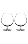 Waterford Elegance Brandy Glasses Set Of Two In Clear