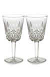 WATERFORD 'LISMORE' LEAD CRYSTAL GOBLETS