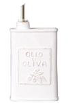 Vietri Lastra Olive Oil Can In White