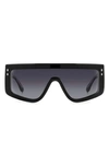 Isabel Marant 99mm Gradient Flat Top Sunglasses In Black/ Grey Shaded