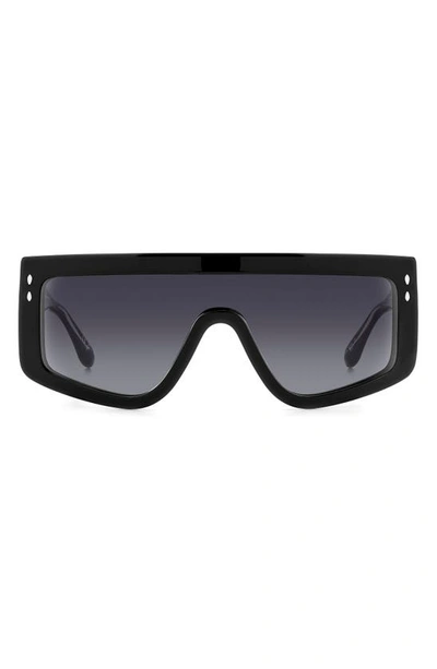 Isabel Marant 99mm Gradient Flat Top Sunglasses In Black/ Grey Shaded