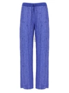 P.a.r.o.s.h Lavender Sequined Trousers In Blue