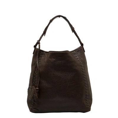 Dior -- Brown Leather Shoulder Bag ()