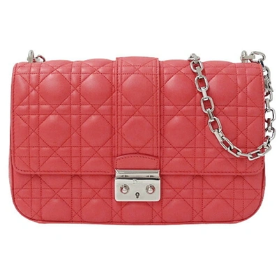 Dior Pink Leather Shoulder Bag ()