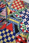 Dolce & Gabbana Multicolor Printed Long Sleeves Blouse Top In Multicolor