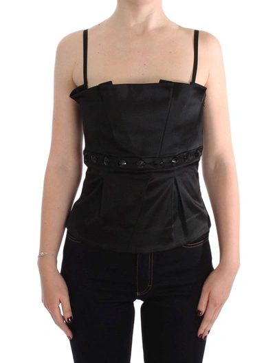 Exte Elegant Black Evening Cami Women's Top