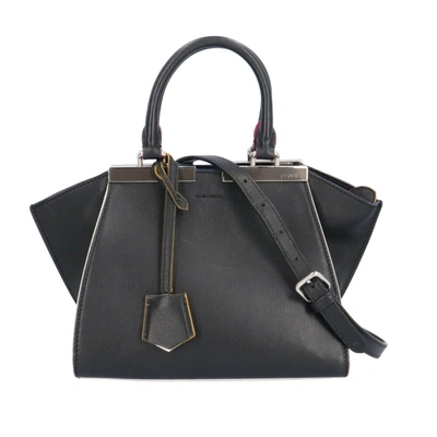 Fendi 3jours Black Leather Shoulder Bag ()