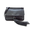 GUCCI GUCCI BAMBOO DAILY BLACK LEATHER SHOULDER BAG (PRE-OWNED)