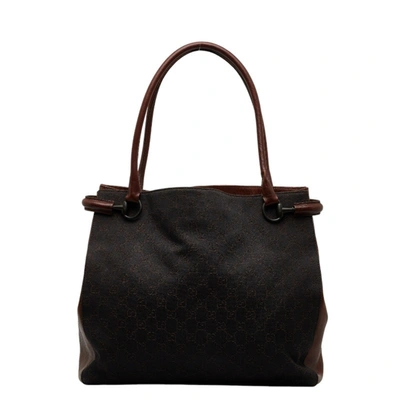 Gucci Brown Canvas Shoulder Bag ()