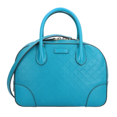 Gucci Diamante Blue Leather Shoulder Bag ()
