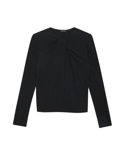 Anine Bing Amaya Cut-out Top In Black