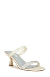 Nine West Shimme Slide Sandal In Ivory