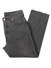 Levi's 501 Cropped Straight-leg Jeans In Grey