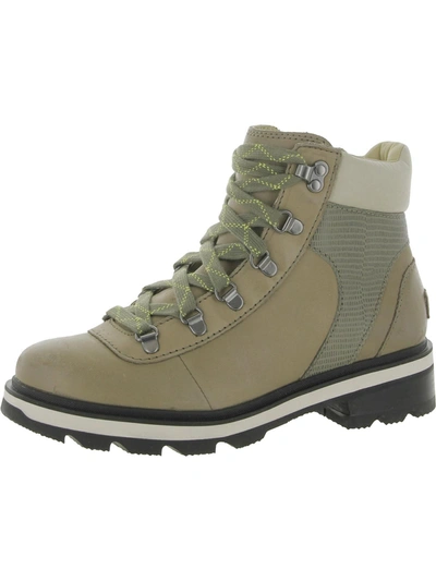 Sorel Lennox Hiker Stkd Wp Womens Leather Waterproof Hiking Boots In Multi