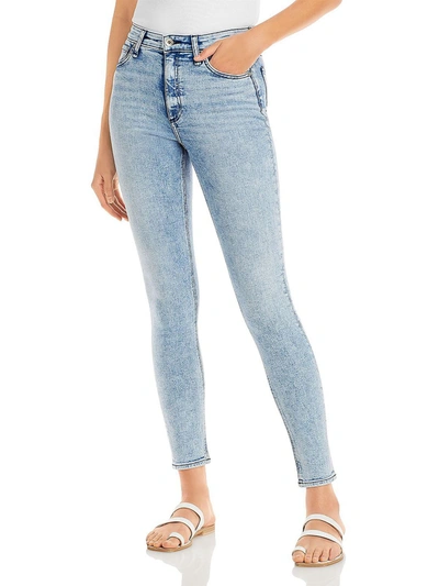 Rag & Bone Nina Faded High-rise Skinny Jeans In Blue
