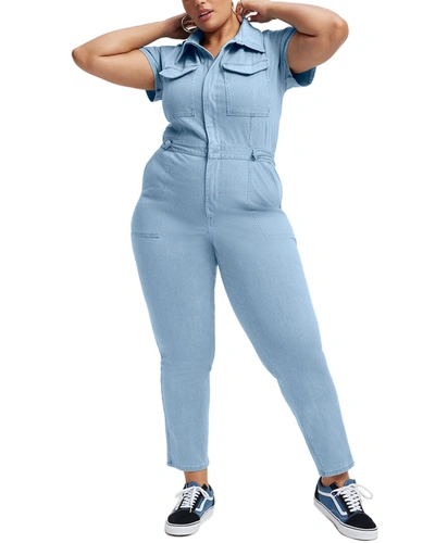 Good American Fit For Success Jumpsuit In Blue