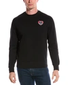 Moncler Long Sleeve Logo-patch Sweatshirt In Black