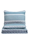 WOVEN & WEFT STRIPE & PAISLEY QUILT & SHAM SET