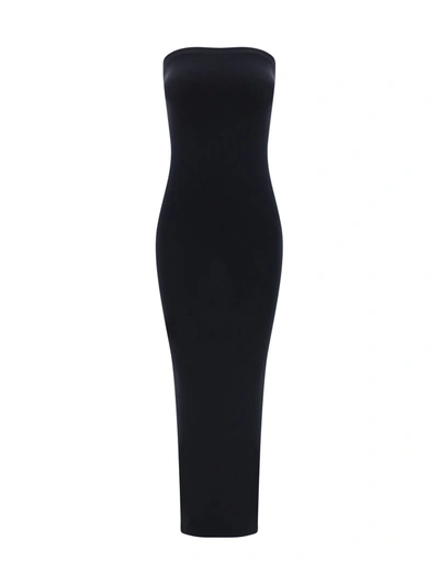 Wolford Fatal Cut Out Midi Dress In Multi-colored