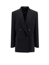 BALENCIAGA OVERSIZE WOOL BLAZER WITH SHOULDER PADS