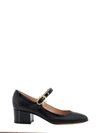 Gianvito Rossi Suede Block-heel Mary Jane Pumps