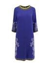 Etro Blue Multicolour Viscose Blend Dress In Blue