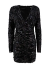 ROTATE BIRGER CHRISTENSEN MESH DRESS WITH ALL-OVER SEQUINS