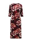 Dolce & Gabbana Floral Cady Midi Dress