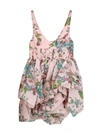 Zimmermann Matchmaker Floral Linen And Silk Minidress