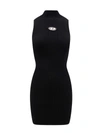 Diesel Black Tank Top With D Logo Cut-out