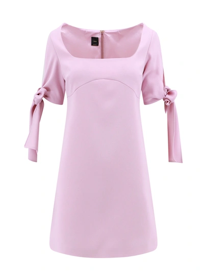 PINKO CREPE DRESS WITH BOWS DETAIL