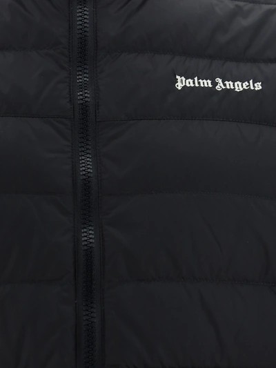 Palm Angels Gilet Imbottito In Blue