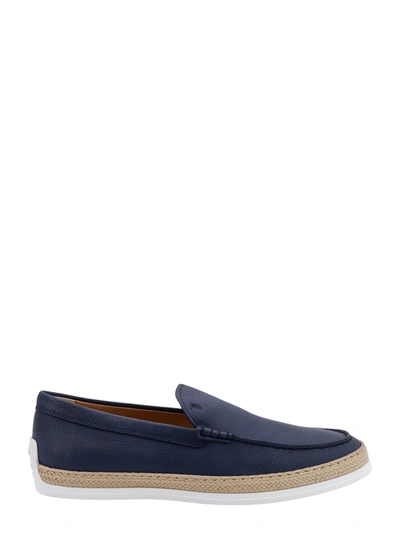 TOD'S LEATHER LOAFER WITH EGRAVED MONOGRAM