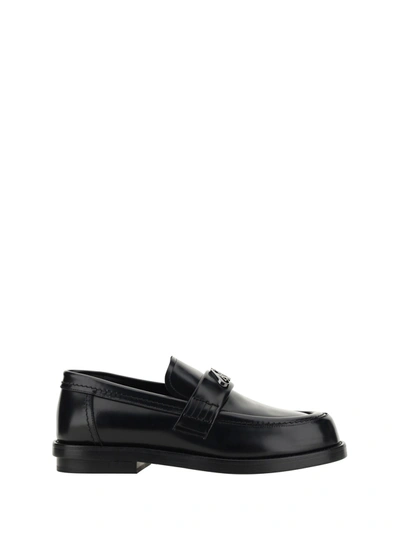 Alexander Mcqueen Loafer Shoes In Black/gunmental