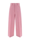 Gucci Pleated Wool Wide Pants