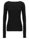 FABIANA FILIPPI RIBBED SWEATER SWEATER, CARDIGANS BLACK