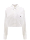 Givenchy 4g Logo Crop Cotton Poplin Button-down Shirt
