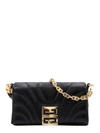 GIVENCHY MATELASSÉ LEATHER SHOULDER BAG WITH FRONTAL 4G BUCKLE