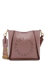 Stella Mccartney Perforated-logo Shoulder Bag In Cream