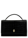 ALEXANDER MCQUEEN SKULL HAND BAGS BLACK