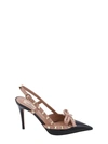 VALENTINO GARAVANI PATENT LEATHER SLINGBACK WITH ICONIC STUDS