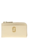 MARC JACOBS THE J MARC TOP ZIP MULTI WALLETS, CARD HOLDERS WHITE