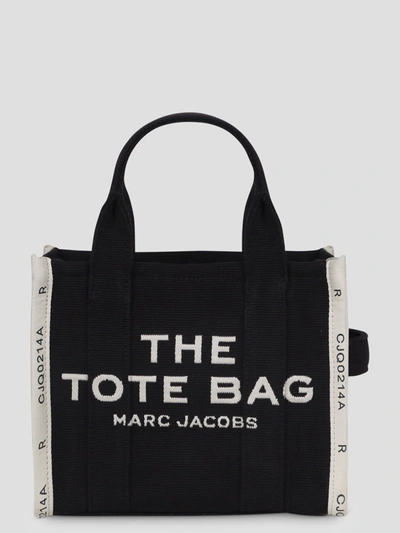 Marc Jacobs The Jacquard Small Tote Bag In Black